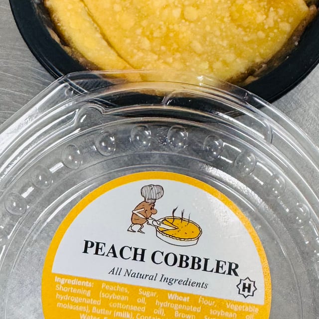 Peach Cobbler.