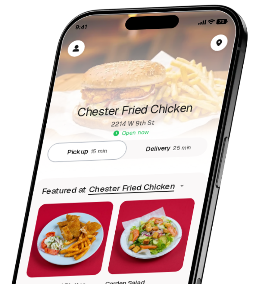 Chester Fried Chicken app preview