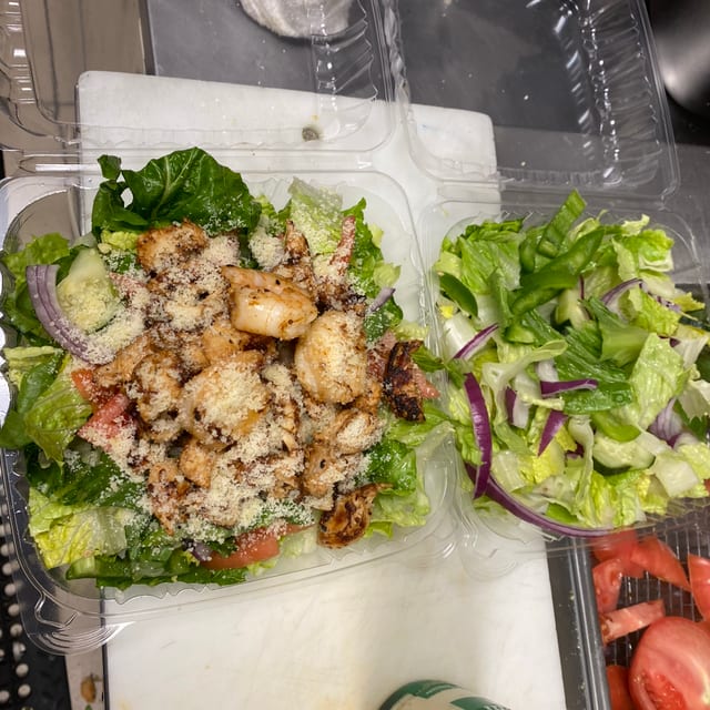 Grilled Chicken Caesar Salad.
