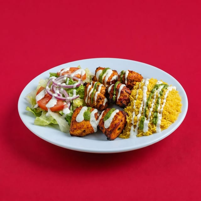 #10. Mini Chicken Over Rice.